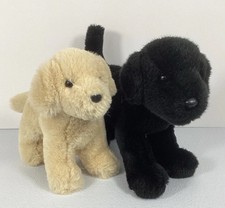 Douglas Cuddle Cornel Yellow LAB 3996 Brewster Black Lab Dogs 1883 Plush Lot