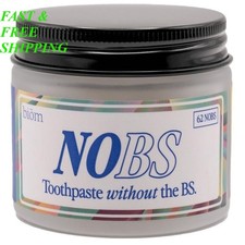 NOBS No Bad Stuff Toothpaste Tablets - Nano Hydroxyapatite, Fluoride Plastic
