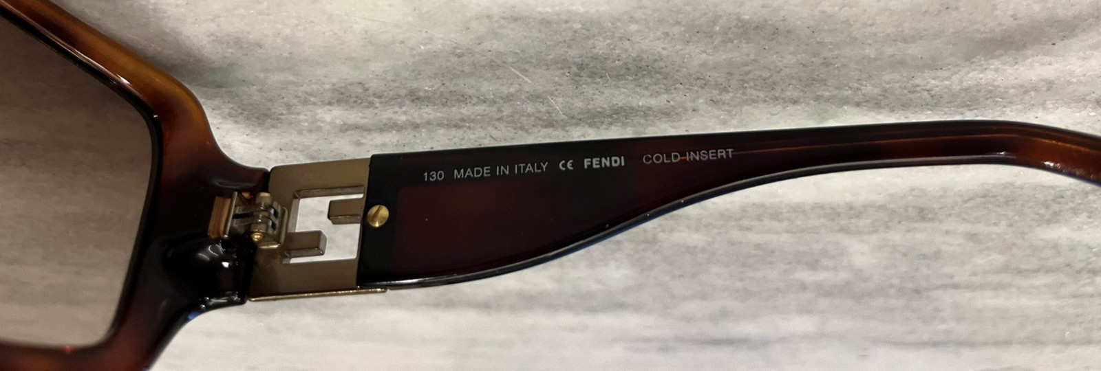 FENDI Brown Rectangular Shaped Women's Sunglasses… - image 6