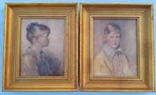 Vintage Charlotte & Peter Framed Prints C&A Richards 12 1/2" x 10 3/8"