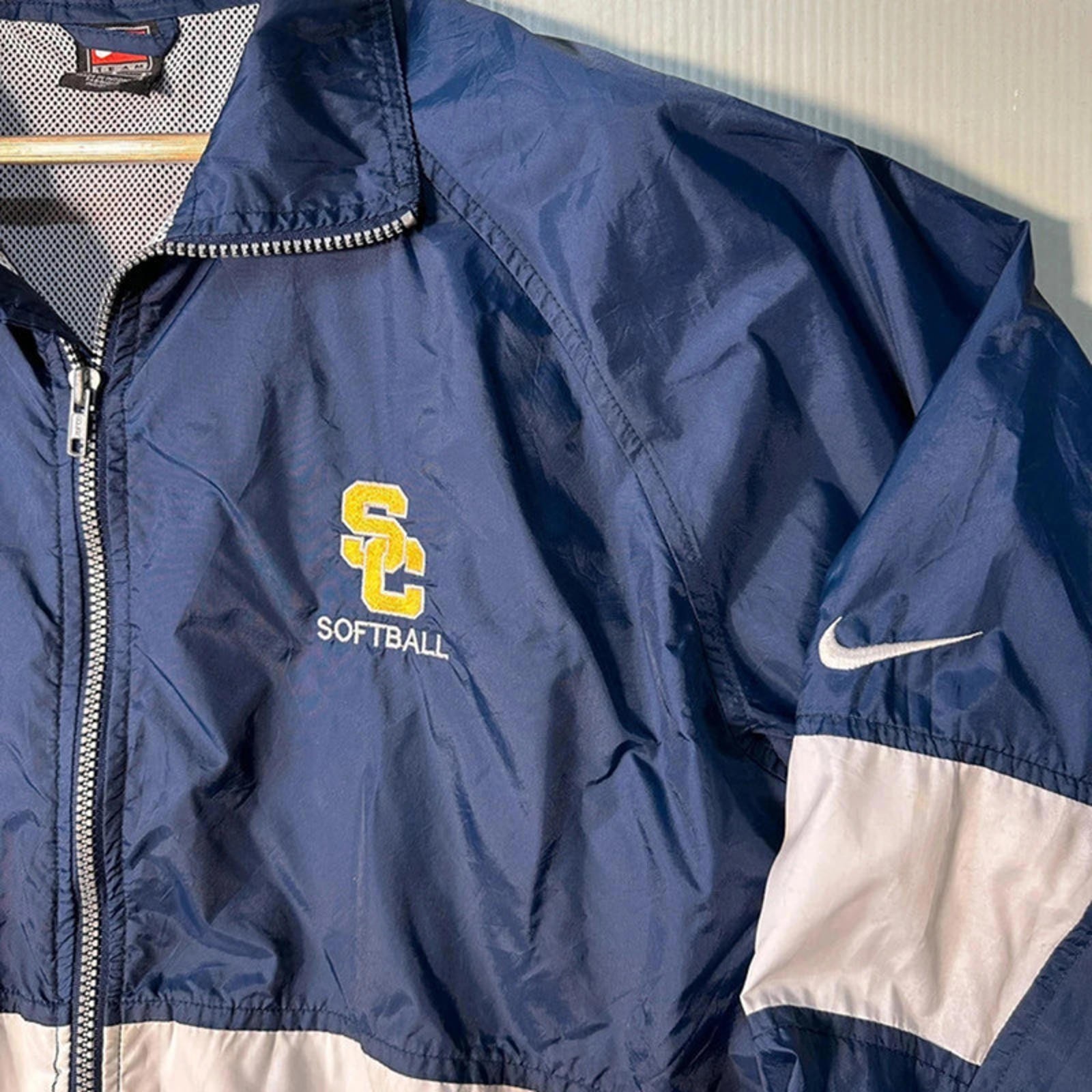 SACAI X NIKE Giacca a vento Nike Team SC Softball Navy Bianco Taglia L