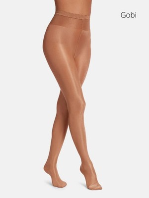 Wolford L2031 Womens Gobi Neon 40 Pantyhose Semi-Sheer Tights Size XS