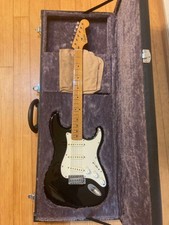 Squier Strat Classic Vibe 50s Electric Guitar Black Maple Fender Used