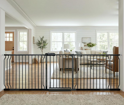 #ad #ad Extra Wide Pressure Mounted Baby Gate for Stairs amp; Doorways 85.8 104.5 $301.99