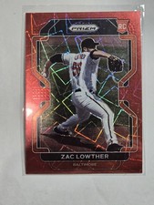 2022 Panini Prizm - Tier II Zac Lowther #166 Red Velocity Prizm (RC)