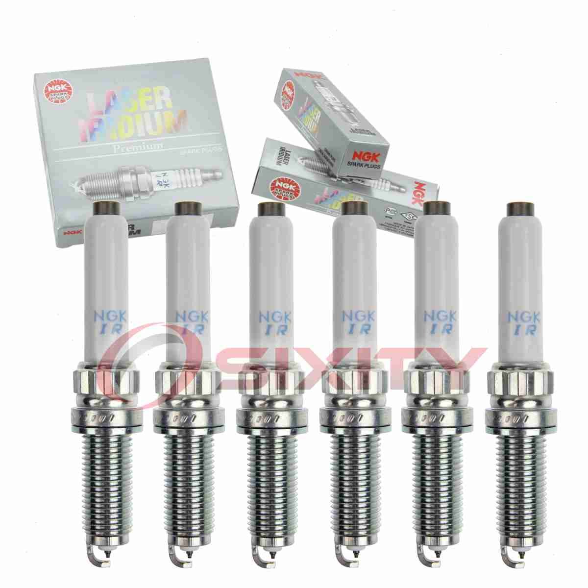6 pc NGK Laser Iridium Spark Plugs for 2017-2019 BMW 540i 3.0L L6 Ignition iz