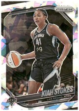 2025 Panini Prizm WNBA #58 Kiah Stokes Ice Prizms