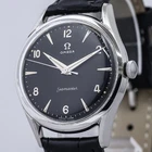 Vintage 1956 *NEAR MINT* OMEGA Seamaster Cal.284 Manual Winding Black 35mm Men's