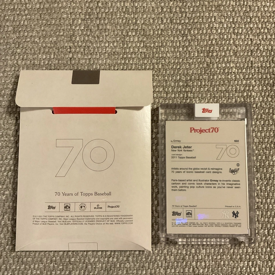 2021 Derek Jeter Topps Project 70 Minecraft By Ermsy #622 New York Yankees 🔥 - Image 3 of 3