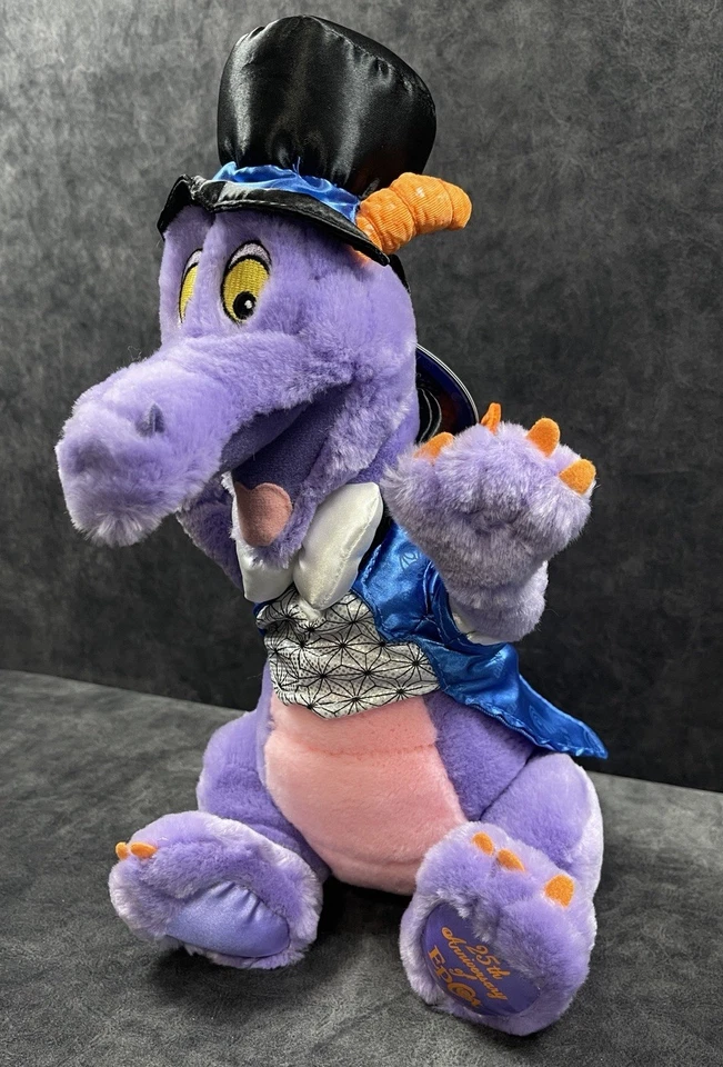 Peluche Disney Figment Epcot 25 aniversario edición limitada #72 de 1200 nuevo con etiquetas difícil de encontrar Foto 2 de 4