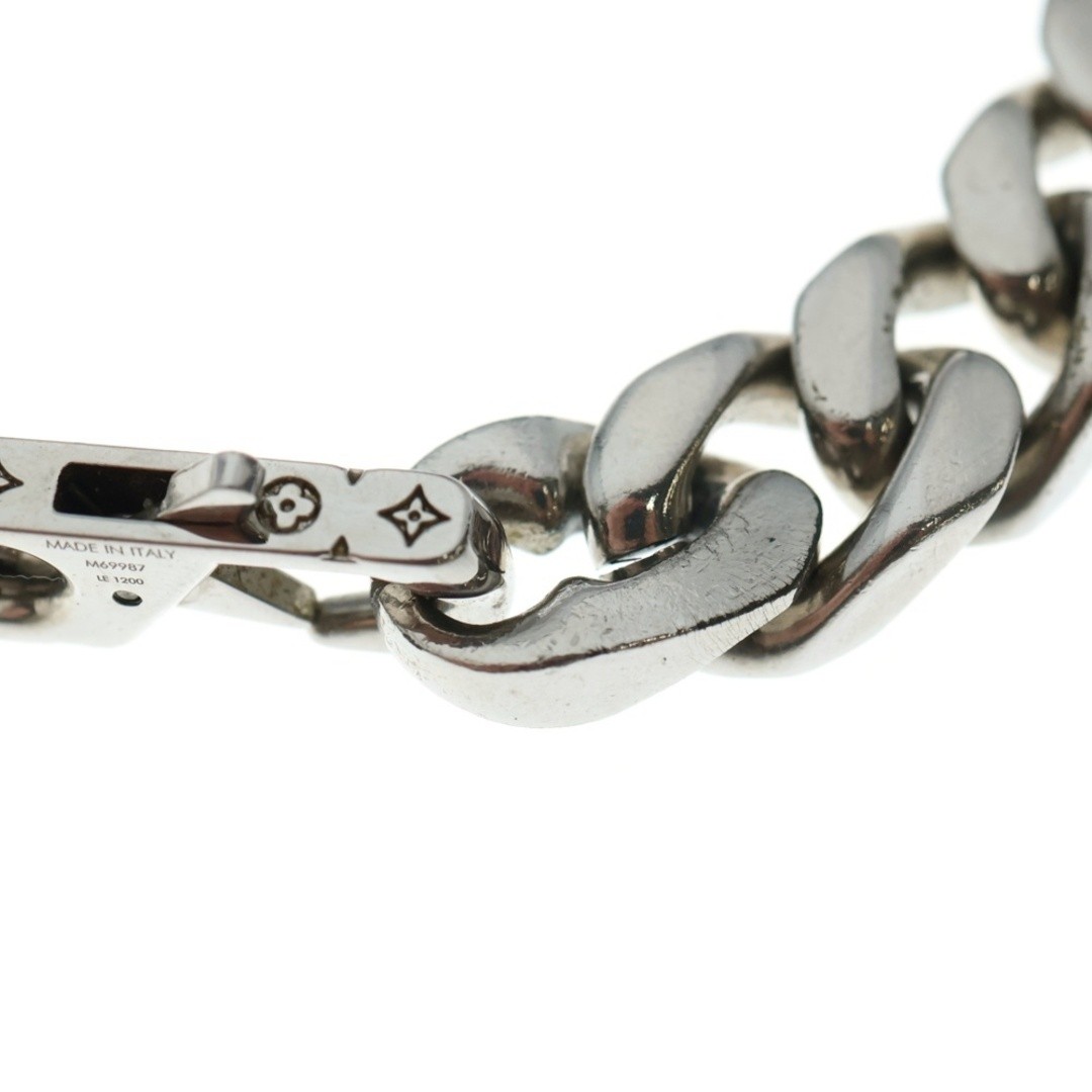 LOUIS VUITTON Collier Monogram Chain Link Metal Necklace Silver M69987 Used bfbd thumbnail 5
