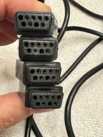 Atari 2600 4 Switch Woodgrain with 4 Controllers Untested No Power Cord