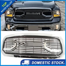 Fit For 2013-2018 Ram 1500 Front Bumper Grille Chrome Grill Big Horn Style