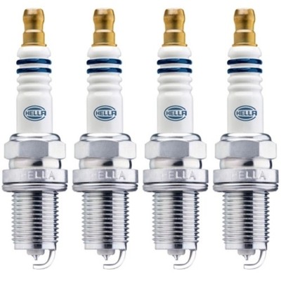 Hella 4x Pack Platinum Zündkerze M12x1,25 SW 16mm Schlüssel Gewinde 19mm 0,8mm