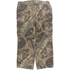 Vintage Oversized Camouflage Pattern Realtree Camo Cargo Pants Made in USA M...