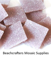 Lilac Purple Vitreous Glass Mosaic Tile Pieces - 25 Tiles 3/4 inch