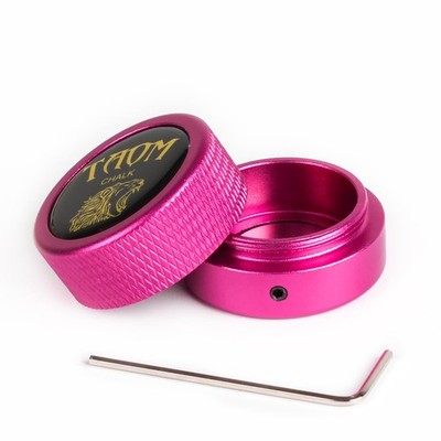 YEUEK TAOM Pool Chalk Holder Round Shaped Practical Tool 1-Pink holder
