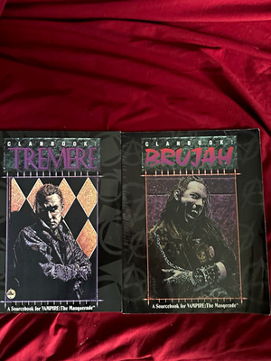 White Wolf Vampire: The Masquerade Clanbook Lot (2) Tremere & Brujah 1998