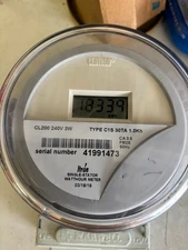 Electric Watt Hour meters 240 volt Used price each