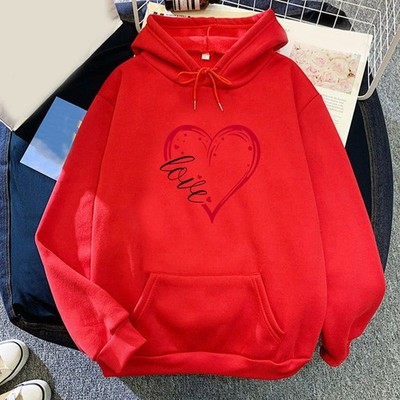 Damen bedruckter Langarm Hoodie Retro Hip Hop Sweatshirt nur für Frauen