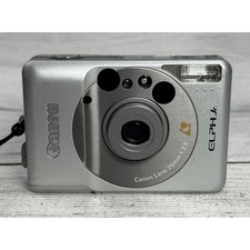 Canon ELPH Jr 26mm f2.8 APS Film Camera Silver Point and Shoot Vintage