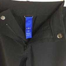 Kit and Ace Navigator Commute Pants Mens 34x32 Stretch Pockets Flat Front Black