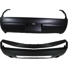 Front Rear Bumper Covers Set For 2008-2010 Dodge Challenger