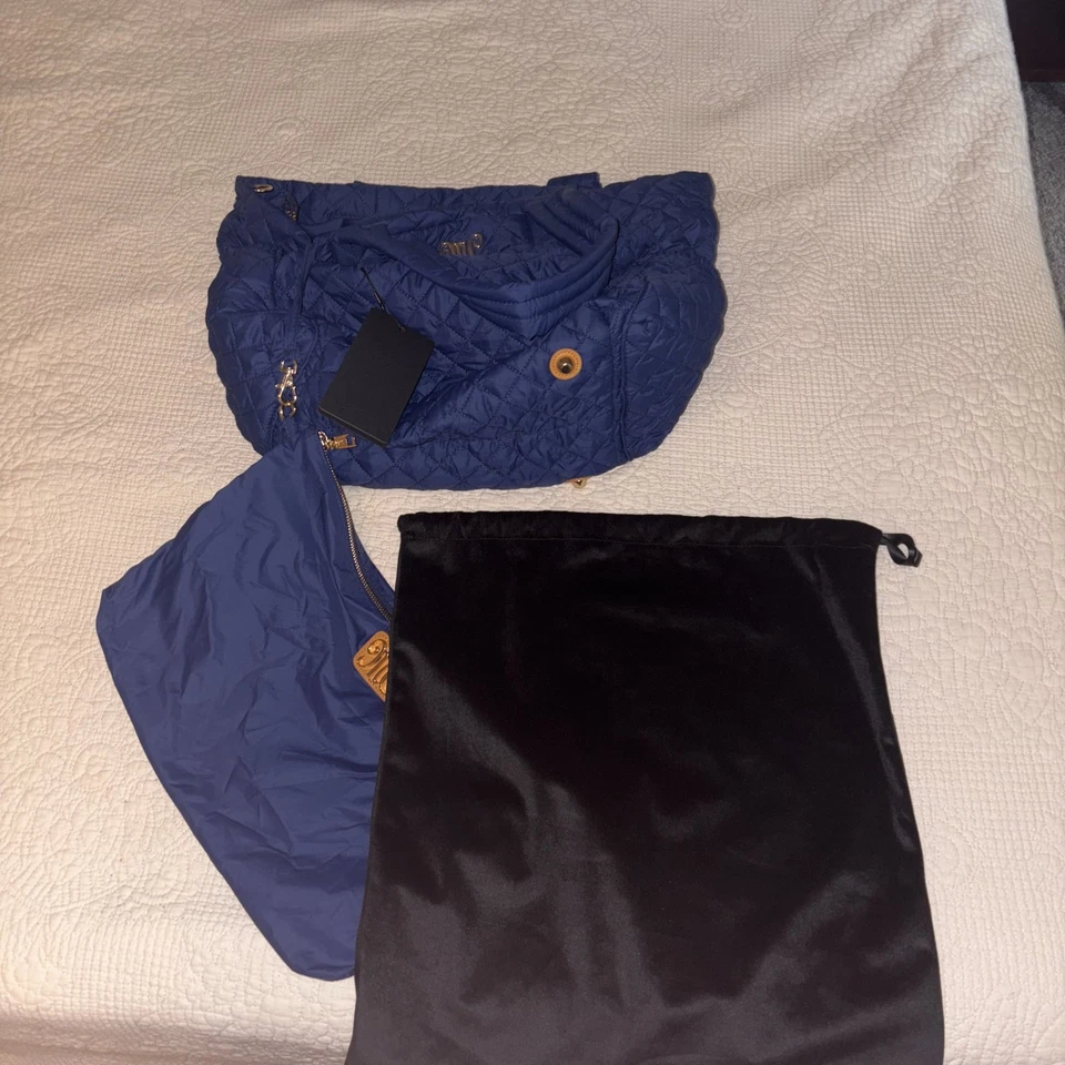 Bolso Minky Couture azul marino todo  Foto 4 de 4