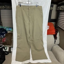 American Tradition Mens 36 X 30 Upland Canvas Brush Khaki Hunting Pants Made USA