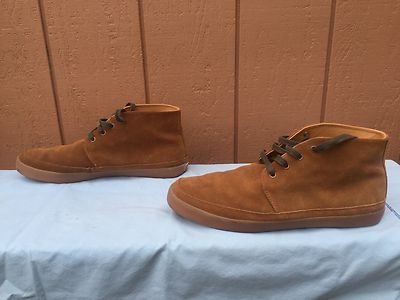 EUC POLO RALPH LAUREN ERWIN BROWN SUEDE HIGH TOP CHUKKA  display picture 2