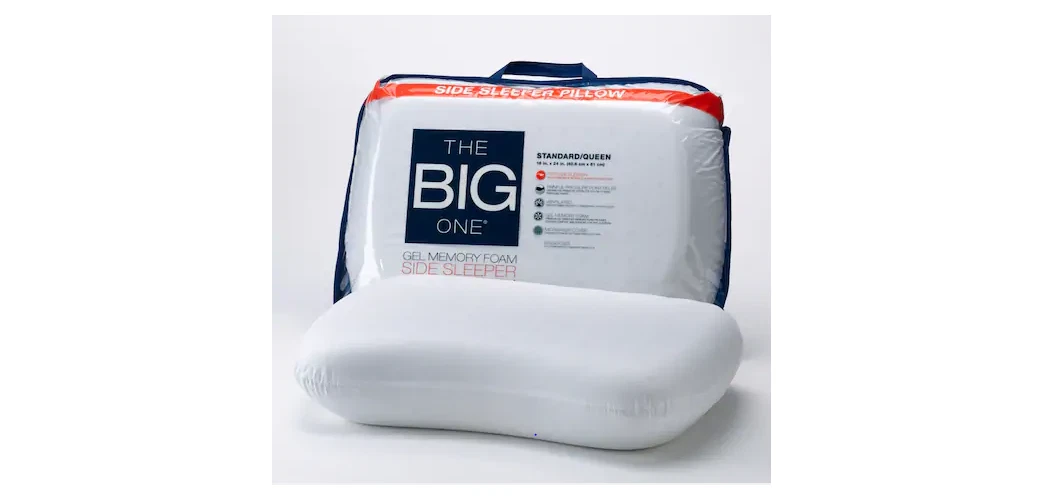 The Big One Gel Memory Foam Side Sleeper Pillow Standard queen 16 x 24 x 5