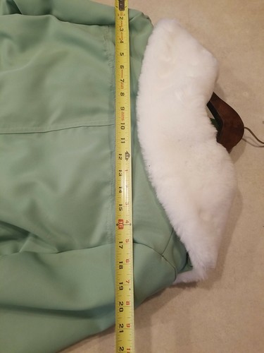 EDDIE BAUER Talla 14 Verde Largo PLUMÓN DE GANSO Mujer Abrigo Chaqueta PARKA De Colección - Imagen 10 de 12