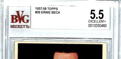 1957 Topps Basketball Card #36 ERNIE BECK Philadelphia Warriors