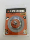 Black & Decker  2" Fine Wire Cup Brush With 1/4" Shank  70-608 for wood metal