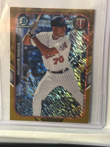 2015 Bowman Chrome Mini Gold Shimmer Byron Buxton 49/50 