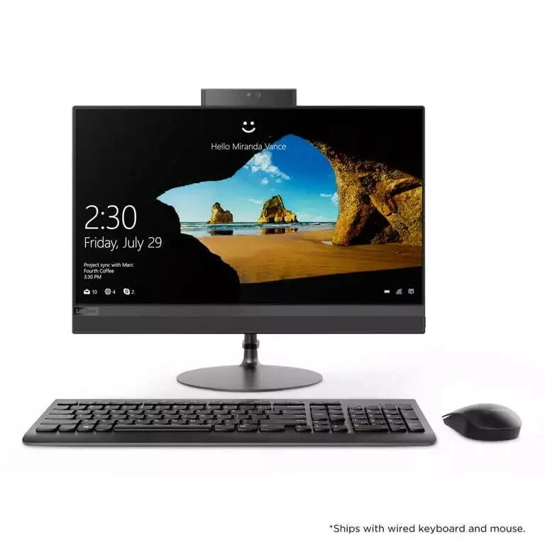 Lenovo IdeaCentre 22 FHD All-In-One Computer Intel Core i3 4GB RAM 1TB HD Win 10 - Image 2 of 2