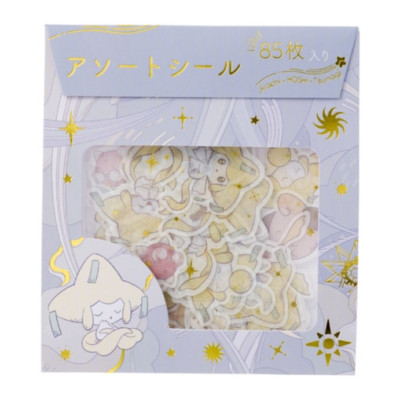 Plush Jirachi Star Tether Sleeping Assorted stickers Cleffa