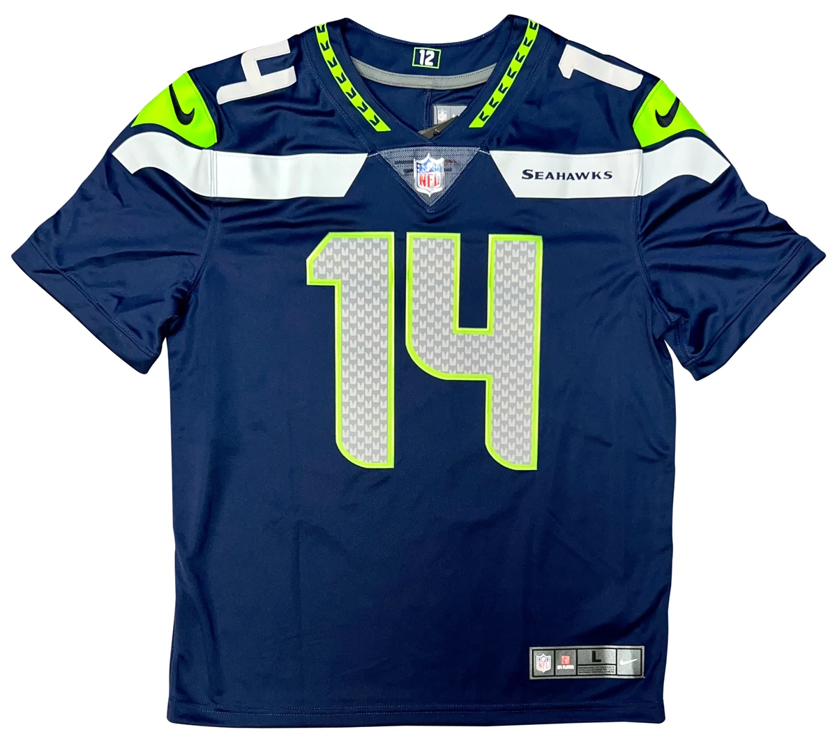 Seattle Seahawks Nike Game Jersey Metcalf 14, Nike Trikot