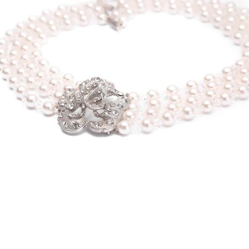 Mini Holly 4 Strand Pearl Necklace 