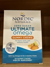 Nordic Naturals Zero Sugar Ultimate Omega Gummy Chews, 54 ct EXP 2027