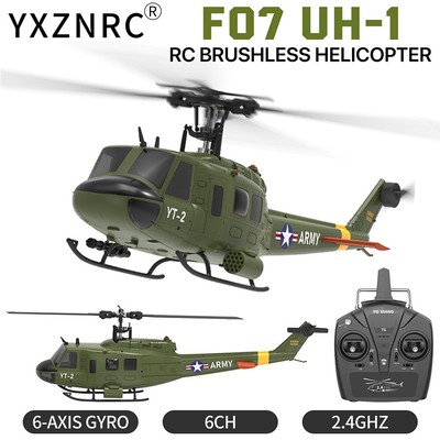 YUXIANG F07 UH-1 2.4G 6CH 6-Axis Gyro Optical Flow Positioning RC Helicopter