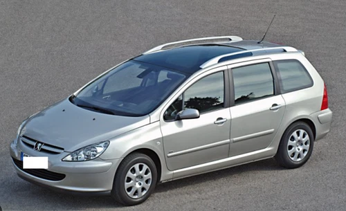 2xBlack Roof Racks / Cross Bars For Peugeot 307 Wagon 2004- 2008 Fits side rails - Picture 7 of 7