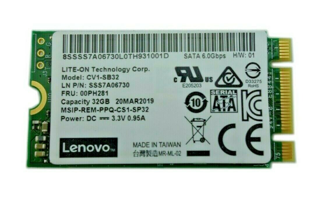 Lenovo ThinkServer 32GB SATA 6Gb/s M.2 2242 SSD CV1-SB32