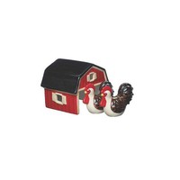 Barnyard Rooster Salt & Pepper Set By Ganz on sale Barnyard Rooster Salt & Pepper Set By Ganz on sale