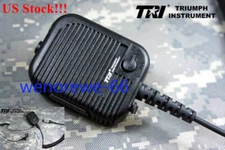 US! TRI THALES Hand Microphone for PRC 152 148 Radio 6pin with Air Duct Earphone