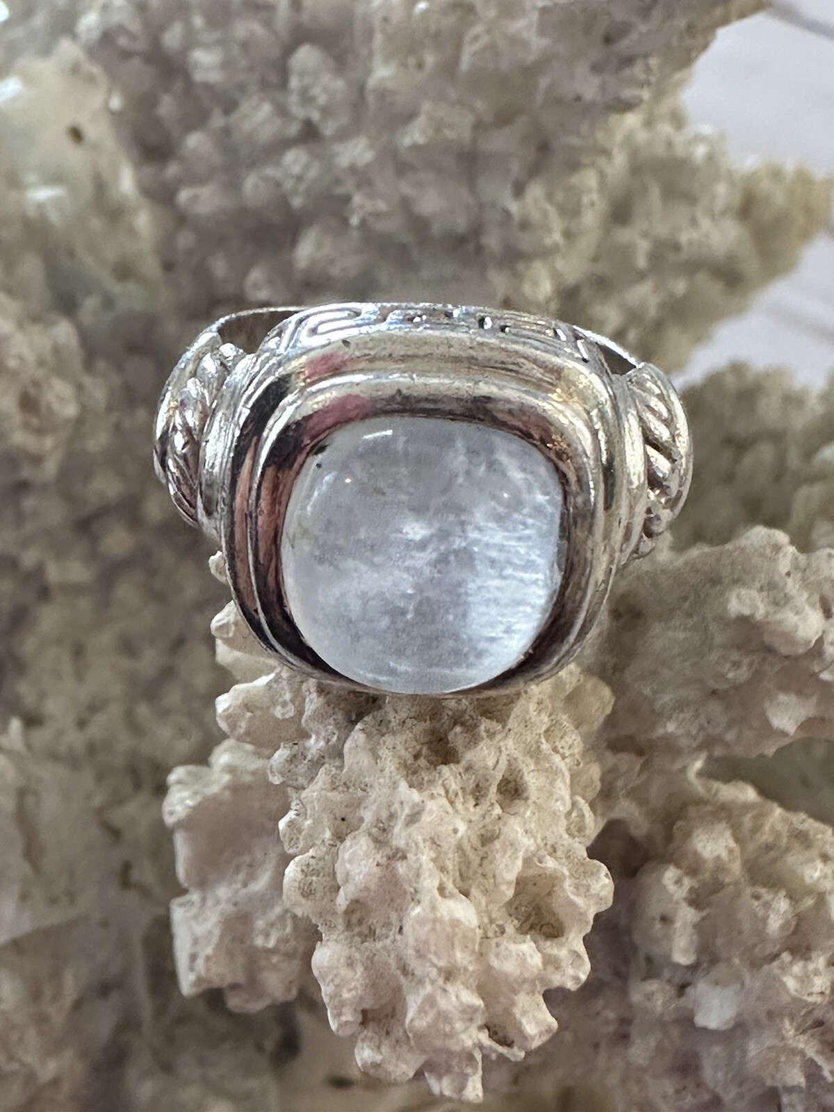 Gorgeous Unique Opalescent Sterling Silver Statem… - image 1