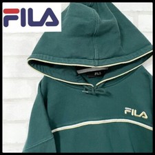  Rare color FILA hoodie for men, XL, earth color, vintage so