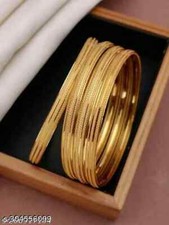 Bangles Gold Plated Bangles for women Pack Of 4 Pcs