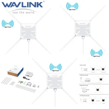 Wavlink WiFi Range Extender Outdoor Signal Booster 1200Mbps Router Long Range