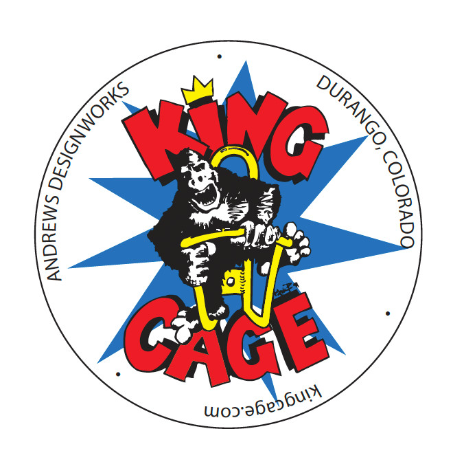 King Cage Titanium Bottle Cage + Water Bottle